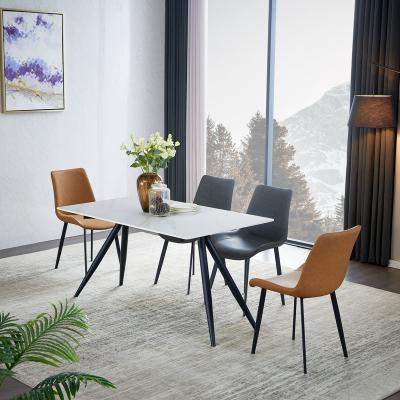 China Nordic Modern Minimalist Convertible Luxury Marble Small Dining Tables Household Dining Table And Chair Combination Apartment for sale