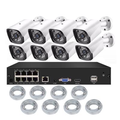 China Siren China Factory 8CH Built-in CCTV Camera Kit For Security 3MP 5M 8M POE IP Camera Kit Household CCTV NVR KIT for sale