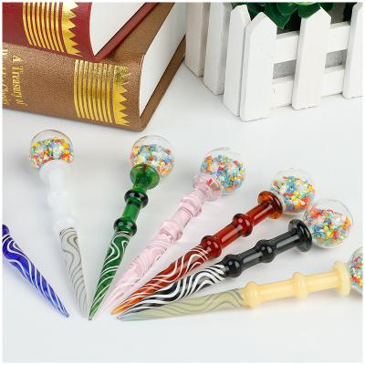 China Hookah Quartz Glass Nail Rig Stick Mini Glass Smoking Tool, BongFlag-01 for sale