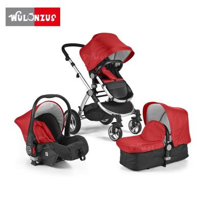 China Polyester 3in1 baby stroller with carseat whether that's blazing a trail through the urban jungle - or cross-country. for sale