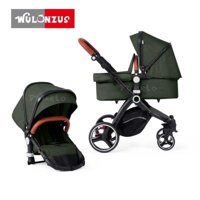 China Fold Easier Baby Canvas Prams New Pattern Luxury Stroller Baby 3 in1 Design for sale