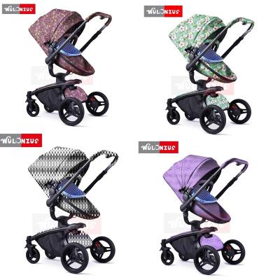 China New Polyester Baby Stroller Aluminum Alloy Frame Material And Polyester 3 In 1 for sale