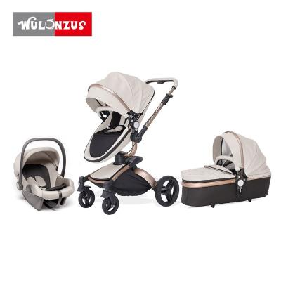 China 2021 New Polyester Baby Stroller Aluminum Alloy Frame Material And Polyester 3 In 1 for sale