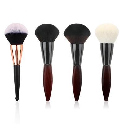 China Angular Blush Makeup brush private brand low price professional single black large powder makeup brush factory wholesale support customization for sale