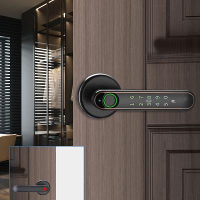 China Home Hotel Apartments Office Prison Pulido Fingerprint Seadbolt Door Lock Button Keyless Digital Bedroom Smart Door Lock for sale