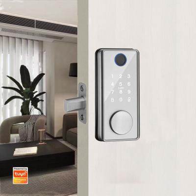 China Smart Home APP High Quality Mortise Tuya Lock Pulido Deadbolt Office Apartments Hotel Single Electric Dead Bolt Locks for sale