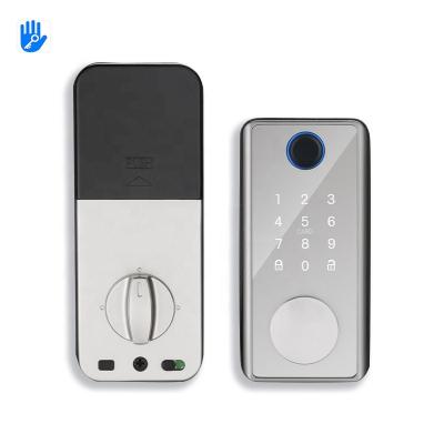 China Hotel Apartments Office Pulido Home Smart Home Waterproof Smart Electric Rim Lock with Ttlock APP Intelligent Electronic Smart Door Handle Lock for sale