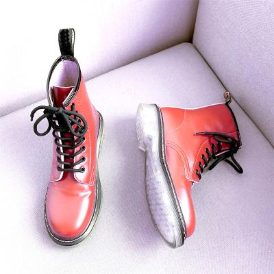 China Women's Soft Matte Deodorization DIY Deodorization DIY 1460 Grain Shoes Sable Lace Growing Boots for sale