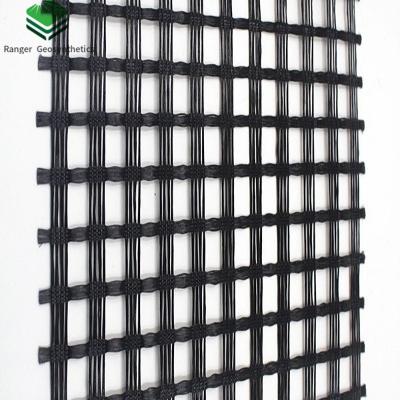 China Industrial Retaining Wall Fiberglass Geogrid For Earthwork Production en venta