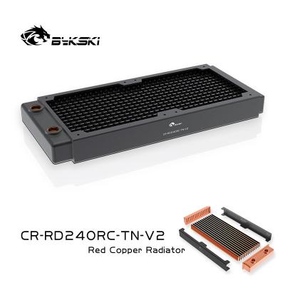 China Computer Bykski CR-RD240RC-TN-V2 RC Series High Performance Red Copper Radiator for sale