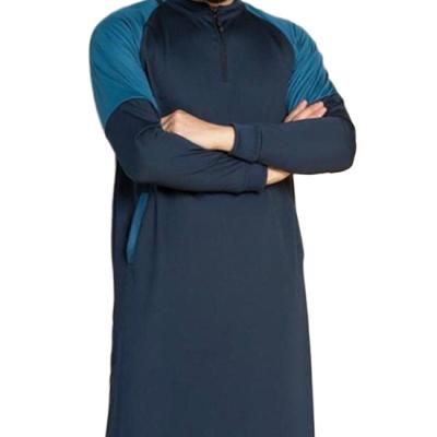 China Thawb Europe 2021 and Ramadan Muslim Men's Thawb Shirt Middle East United States Men's Robe Long Clothes for sale