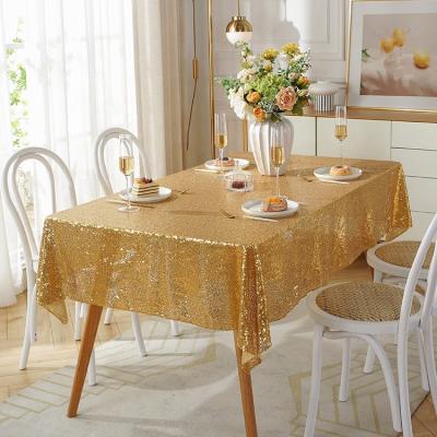 China weddingcustom banquet event birthday party belles uxurious sequin embroidered glitter tablecloth event decorations forwedding for sale