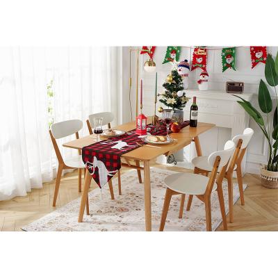 China Wholesale Jacquard Netting Tablecloth Christmas Printing Table Runner for sale