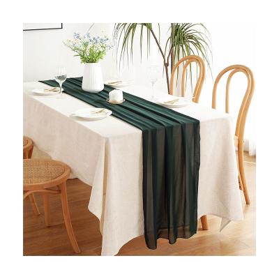 China Jacquard Cotton And Polyester Table Cloth Runner Wedding Party Table Runner for sale