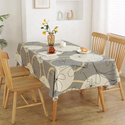 China Modern PVC Table Cloth Chuck Holder Cover Curtains Use Home Table Cloths for sale