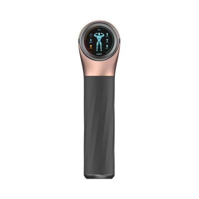 China New Arrivals Body Massager 24V Portable Fascia Massage Gun with Touch Screen Rechargeable Tissue Deep Fascia Massage Gun for sale