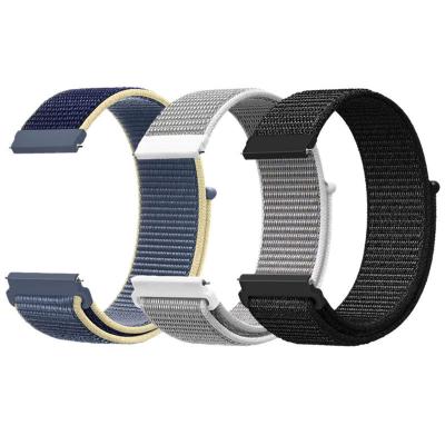 China 20mm Stainless Steel Nylon Strap for Samsung Galaxy Smart Watches for sale