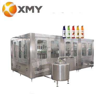 China Full Automatic Small Beverage Bottle Juice Hot Filling Packaging Machine / Fruit Juice Making Processing Equipment Price for sale