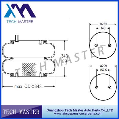 Chine Soufflets en caoutchouc de suspension d'air de Firestone W01-358-7790 de ressort de double air compliqué à vendre