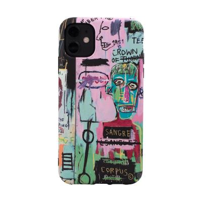 China Cool High Quality Frosted Personality Street Graffiti Artist Pattern Personalized Painting IMD Phone Case For iPhone 7-2 Max Pro for sale