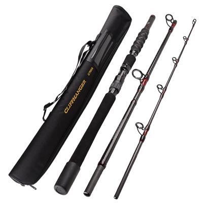 China Carbon Iron Dish Boat Fishing Rod Sea Fishing Rod Travel Road Portable Submarine Rod for sale