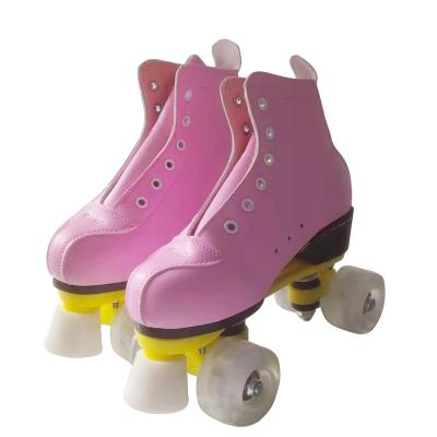 China High Quality Professional Aluminum Skate Scooter Wheels Four Wheels Quad Skate Plates Roller Flashing Skating Shoes for sale