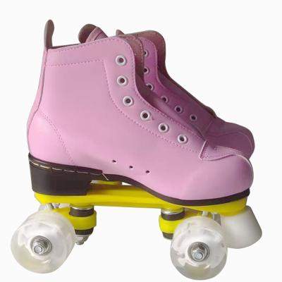 China High Quality Professional Aluminum Skate Scooter Wheels Four Wheels Quad Skate Plates Roller Flashing Skating Shoes for sale