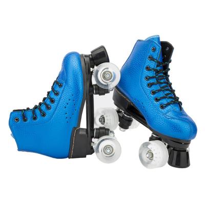 China High Quality Professional Aluminum Skate Scooter Wheels Four Wheels Quad Skate Plates Roller Flashing Skating Shoes for sale