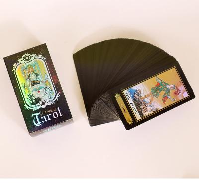 China Laser card face Tarot card A.E.CHIRS. tarot card with guidebook  full color high quality customised  tarot cards for sale