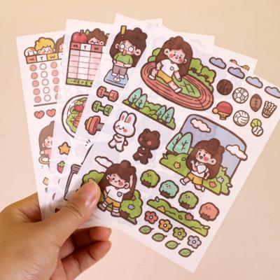 China Decorative Sticker High quality and paper cartoon stickers are easy to paste and can be used to decorate books and furniture for sale