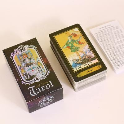 China Laser card face Tarot card A.E.Whaite tarot card with guidebook  full color high quality customised  tarot cards for sale