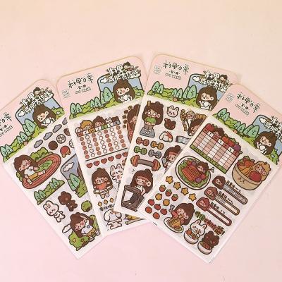 China Eco-friendly High quality washi  paper cartoon stickers  can be used to decorate   easy to paste for sale