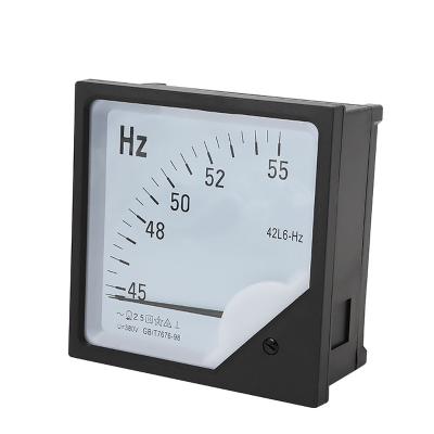 China 42L6 45-55Hz Analog Frequency Meter Hertz Meter 42L6-HZ for sale