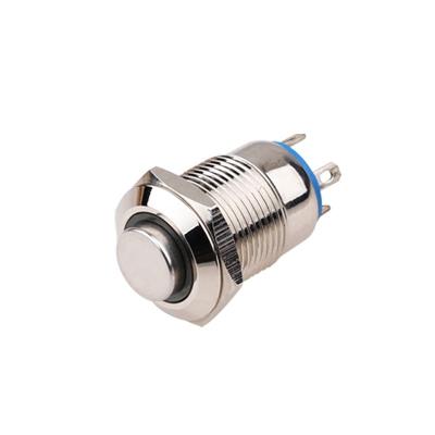 China 12mm high momentary reset off- button momentary (on) led push button switch 12v for sale