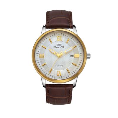 China Automatic Date Fashion Quartz Watch Logo Waterproof White Quartz Watches Custom Made For Men for sale