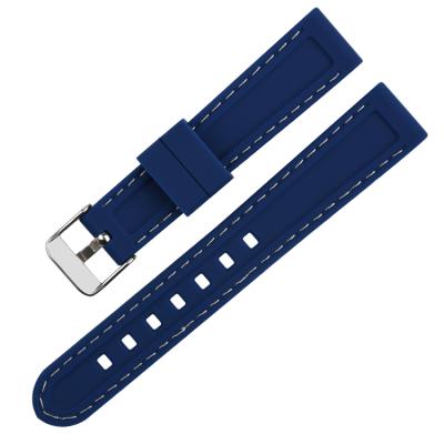 China Water Resistant Silicon Watch Band Silicone Watch Band Design 18mm Unisex Silicone Watch Band for sale