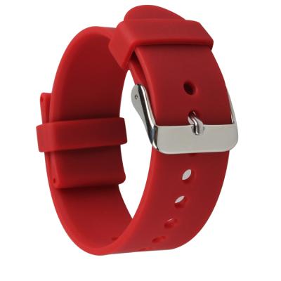 China Cheap 22mm Rubber Replacement Wrist Band Silicone Watch Strap Band for sale