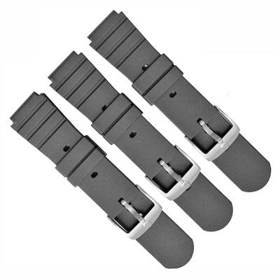 China For Luminox Smart Watch 21mm TPU Rubber Wrist Watch Band Strap With Emboss Logo for sale