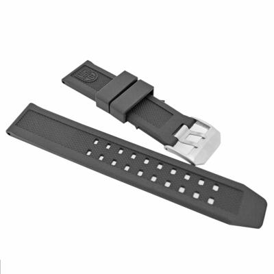 China For Luminox 23mm TPU Rubber Wrist Smart Watch Band With Emboss Logo for sale