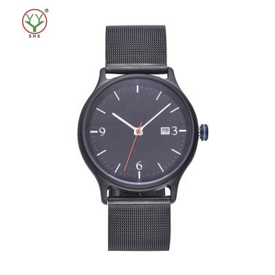 China Automatic Date Watches Business Fashion Sports Quality Minimalist Quartz Leather Waterproof Men's Wrist Watch for sale