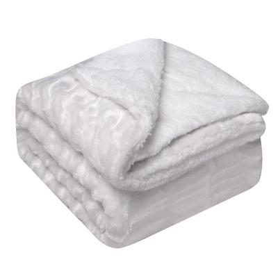 China China Factory Price Wholesale Anti-Static Faux Fur Blanket Luxury Sherpa Wool Blanket Blanket for sale