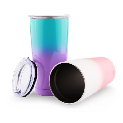 China Disposable 20oz Double Wall Vacuum Insulated Stainless Steel Tumbler Cup Wholesale for sale