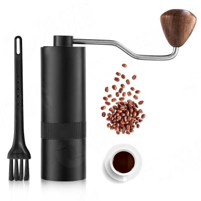 China Stainless Steel Portable Hand Car Adjustable Coffee Bean Manual Spice Coffee Grinder with Ceramic Burrs for sale