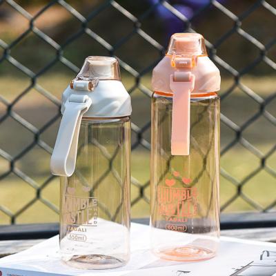 China Sustainable 550/600ml Plastic Tritan PP PC Sports Drinking Water Bottle With Small And Big Mouth for sale