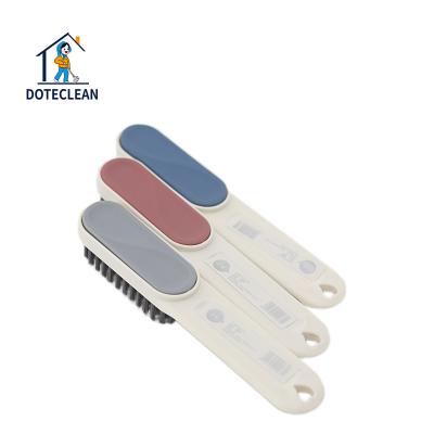 China Sustainable Bathroom Long Handle Shoes Brush Clean Clothes Sports Shoes Wash Brush for sale