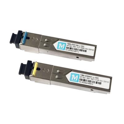 China Fiber Type SMF 155M BIDI 10km 1310nm/1550nm SC Connector DDM WDM Simplex Optical Module Transceiver SFP for FTTX Networks for sale