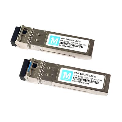 China 6G SFP BIDI 60km WDM LC Connector DDM Optical Transceiver 1270/1330nm Data Rate 6G Single Mode Fiber Transceiver Module for sale