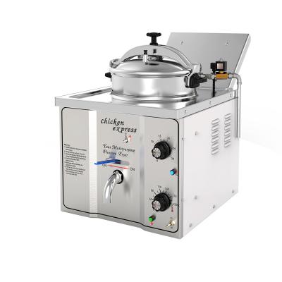 China Mechanical Panel 16L 3KW 220V/110V Chicken Express Table Top Pressure Fryer for sale