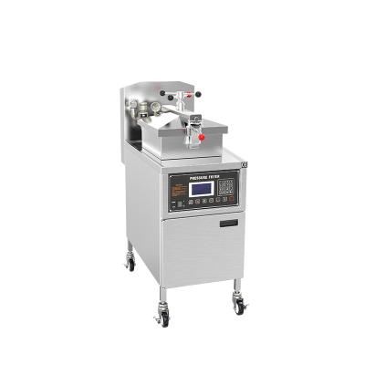 China PFE-600L LCD Panel Electric Commercial Vertical Chicken Pressure Fryer With Filtration for sale