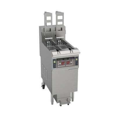 China OFE-H213 Auto Lift Two Pots Two Baskets 13L*2 Capacity Electric Chips Oil Open Fryer With Oil Filtration for sale